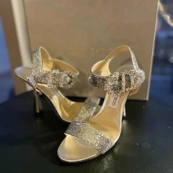 Authentic Jimmy Choo Sandals - Sereno 100. Size 8.5 - Picture 6 of 6